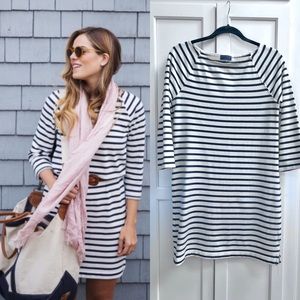 Gap Navy/White Striped Nautical Dress sz XS
